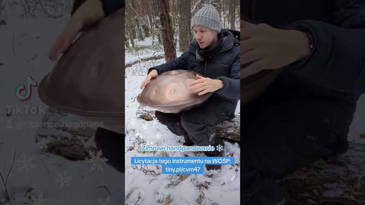 Zimowe handpanowanie - Essence Handpan C# Mystic 14 - licytacja WOŚP!