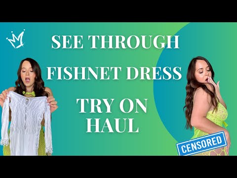 4K TRANSPARENT Dresses TRY ON with Mirror View! 