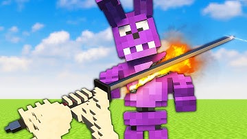 Cutting FNAF Animatronics in Half - Teardown Mods Gameplay