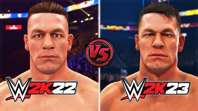 WWE 2K23 vs WWE 2K22 Mods! - Graphic (Entrance) Comparison 