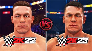 WWE 2K23 vs WWE 2K22 | Graphics, Faces & Gameplay Comparison