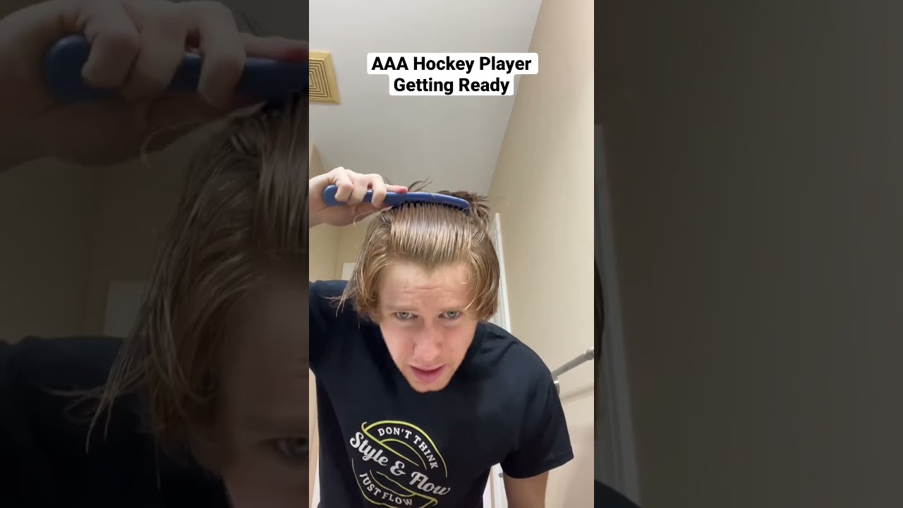 AAA Hockey Player Getting Ready