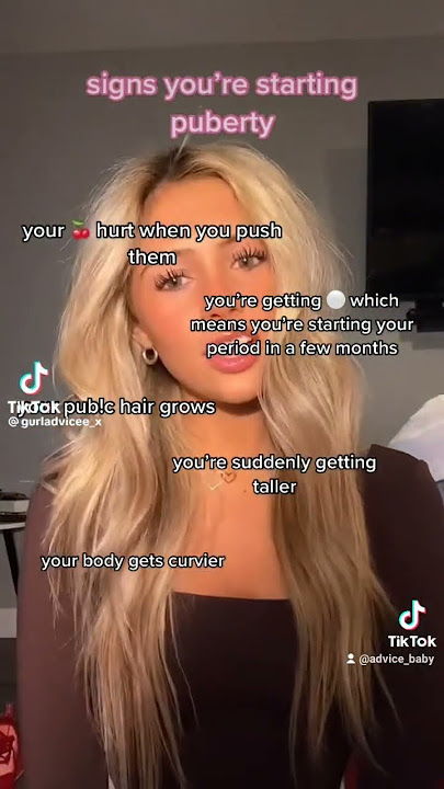 signs your starting puberty