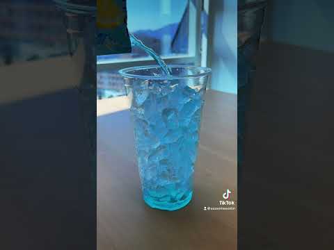 Blue Lemonade Drink From Korean Convenience Store! Asmr Shorts