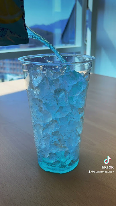 Blue Lemonade Drink from Korean Convenience Store! #asmr #shorts