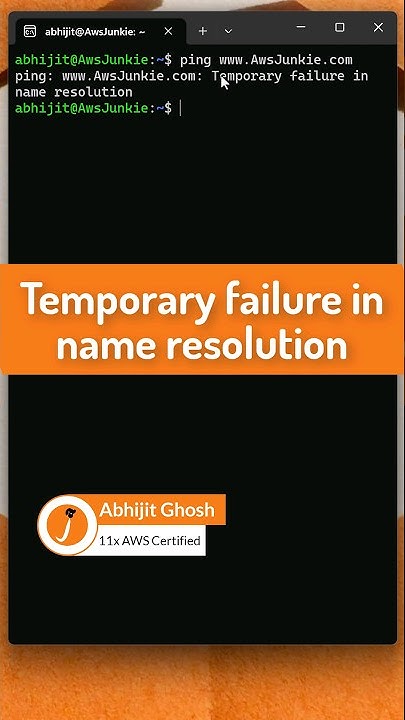 Temporary failure in name resolution ubuntu. Temporary failure in name resolution ubuntu