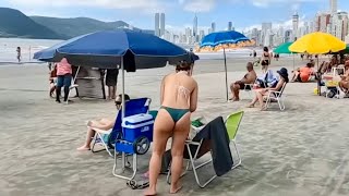 🇧🇷 Balneario Beach Walk A Great Day at Brazil