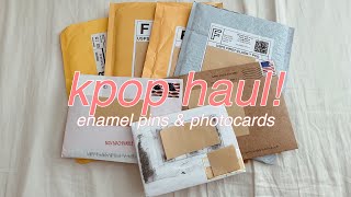 ✨SMALL KPOP (mainly bts) HAUL! ✨ [enamel pins & photocards & more]