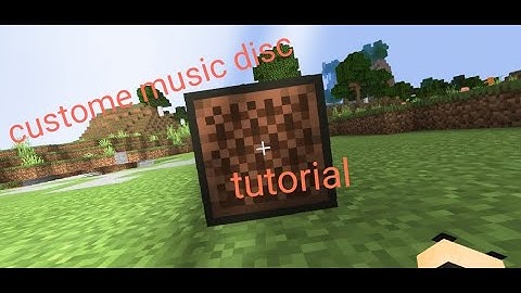 how to create your own custome music disc | Minecraft tutorial