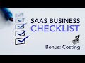 So You Want to Build a SaaS Business - Bonus: Costing