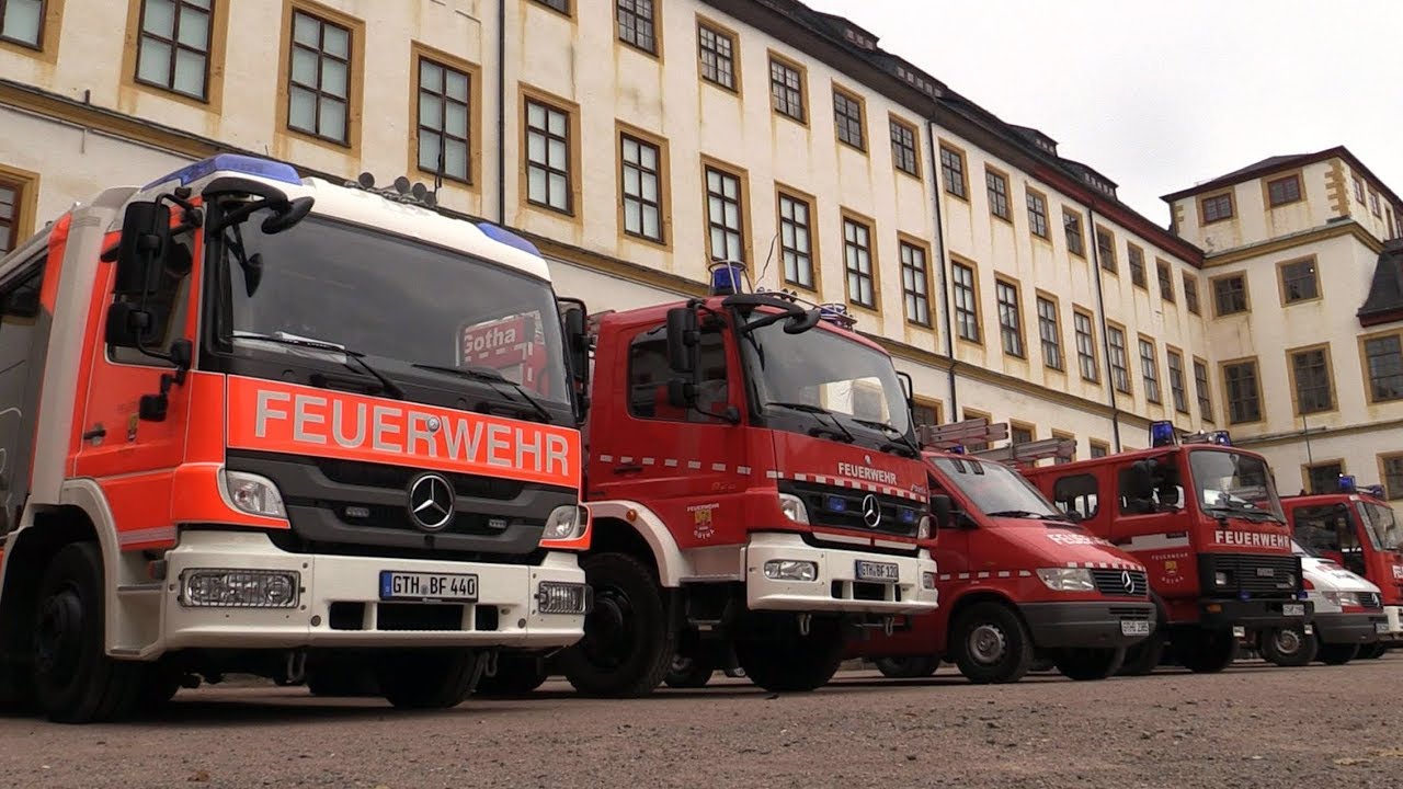 Feuerwehr-Großübung auf Schloss Friedenstein Gotha