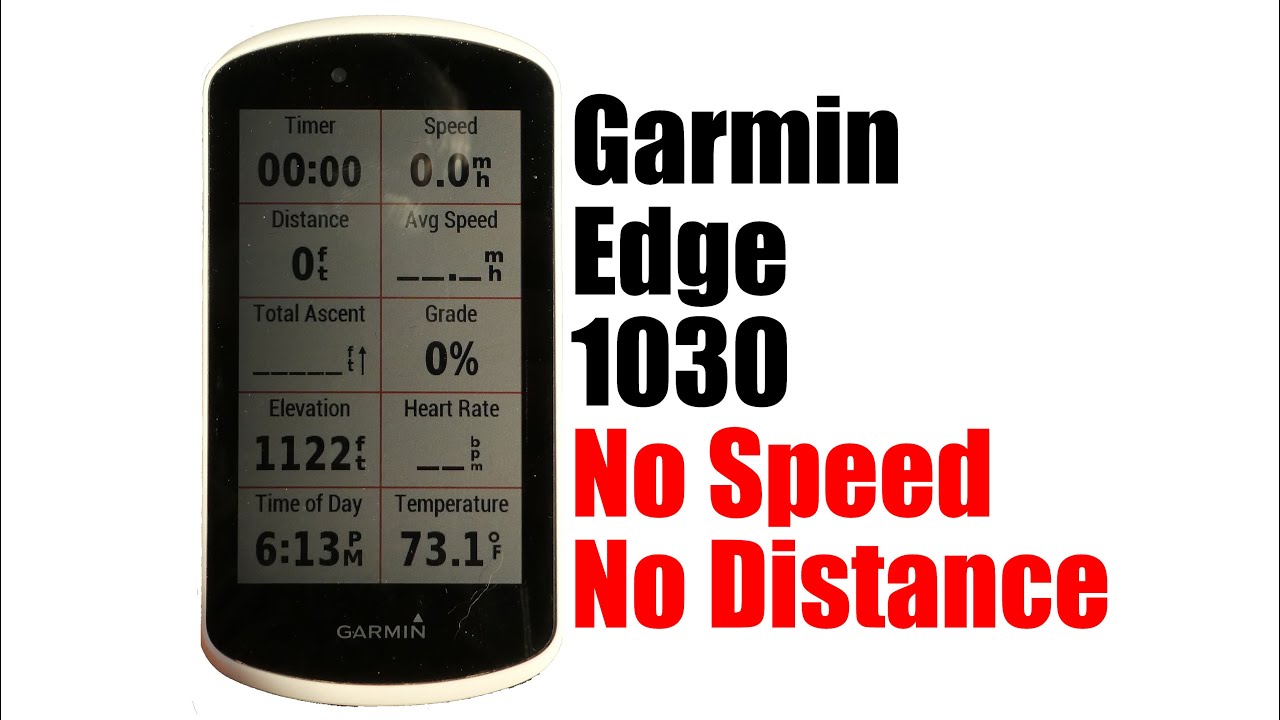 garmin edge 1030 speed sensor