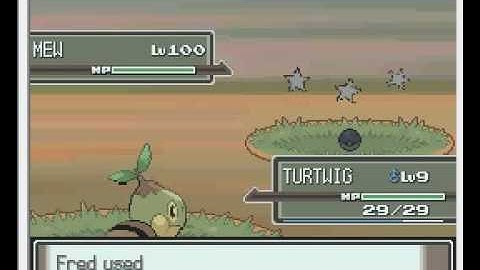 Wild Mew in Pokemon Platinum (U) - Action Replay Code