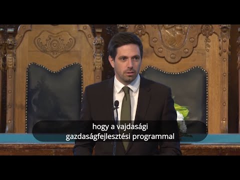 Ünnepélyes szerződéskötés – Magyar Levente beszéde