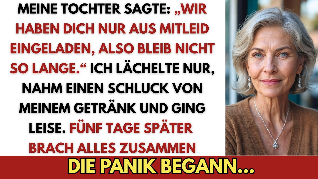 Beim Grillfest meiner Tochter hörte ich sie zu den Nachbarn sagen: „Wir haben dich eigentlich nur aus Mitleid eingeladen.“ Sie lachte, ihr Mann wendete ein Würstchen, und niemand widersprach. Ich...