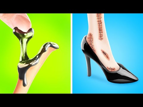 Made a Shoe for Wednesday 👠🖤 Best Doll Hacks and Crafts