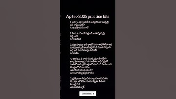 ap tet-2025 practice bits previous papers | #dsc #tet #aptet #apdsc2025