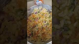 Macaroni Salad! (FULL RECIPE ON PAGE) #macaronisalad #bbq #saladrecipe #shorts #bbqrrecipes