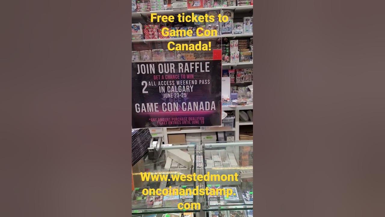 Free Game Con Canada Tickets!!! YouTube