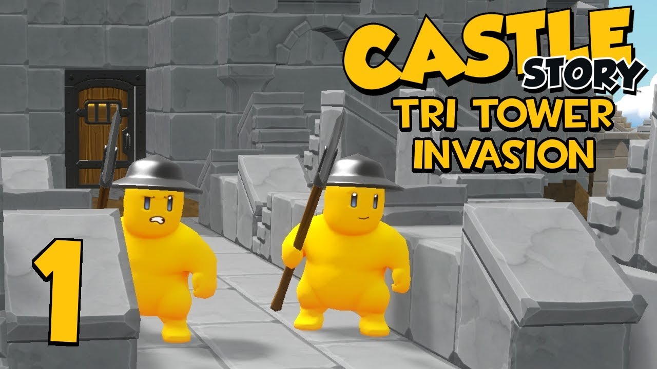 Castle Story Invasion on Tri Tower - Part 1 - The Defenses Begin