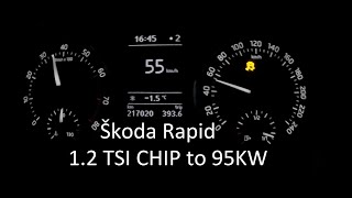 Škoda RAPID 1.2TSI 63KW CHIP to 95KW / acceleration 0-120Km/h