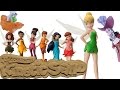 Disney Tinker Bell, Fairies, Peter Pan &amp; Captain Hook in Kinetic Sand and Learn Letters &amp; Spelling!