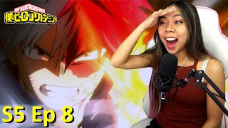 Todoroki's on FIRE | My Hero Academia Season 5 Episode 8 Anime Reaction