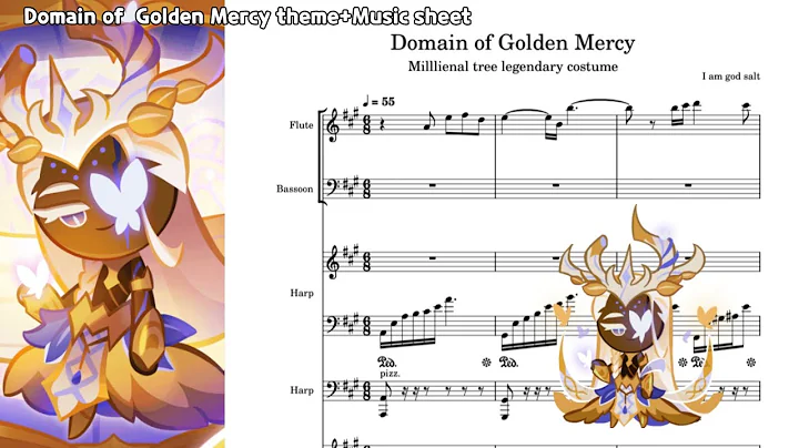 [Cookierun Ovenbreak]-Domain of golden mercy(Lobby of Millennial tree legendary costume)+Music sheet