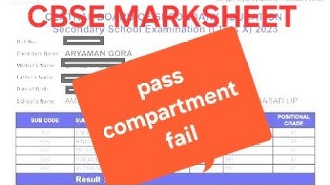 CBSE Class 12 Marksheet Explained | Pass vs Compartment vs Fail | Full Details 🔥 #cbse #cbseclass12