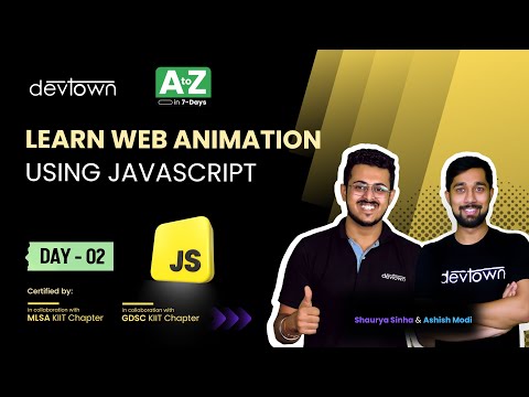 [LIVE] DAY 02 - Learn Web Animations using JavaScript | COMPLETE in 7 - Days