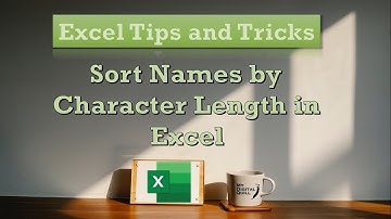 #shorts | Sort Names by Character Length in Excel