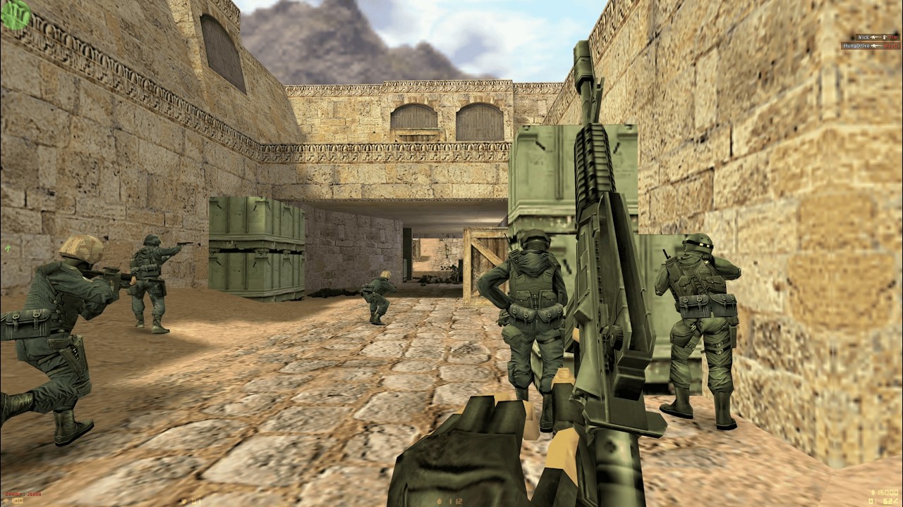 Counter Strike 1.6 - 4K Gameplay - de dust