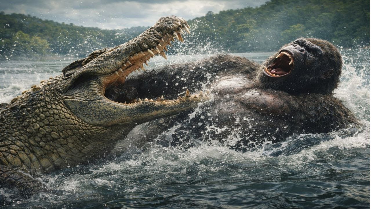 King Kong vs Giant Crocodile – Lake of Death | Epic Monster Battle