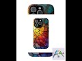 Stained Glass Mosaic iPhone Tough Case: Vibrant Phone Cover