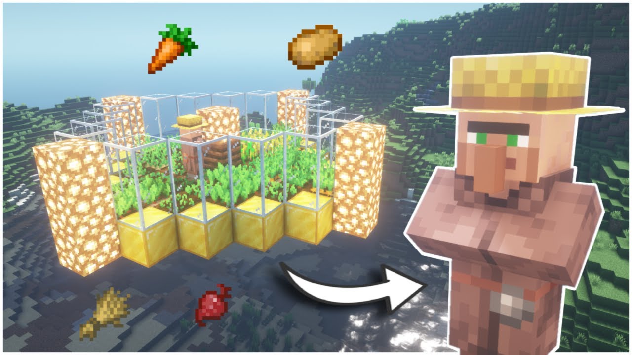 Minecraft Automatic Crop Farm | 1.18 Auto Farms - YouTube