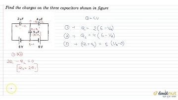 Find the charges on the three capacitors shown in figure lt br gt lt img src=https://d10lpgp6xz6...