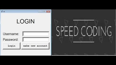 Python SQlite and Tkinter and  Login Form GUI:)