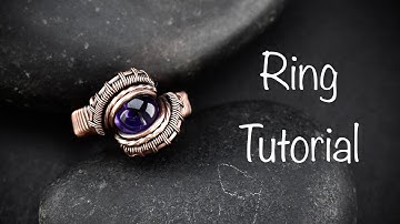 Wire wrapped amethyst ring tutorial for begginers
