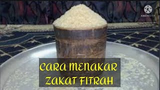 Cara Menakar Beras Untuk Zakat Fitrah 1 sha = 4 mud = 3,5 liter