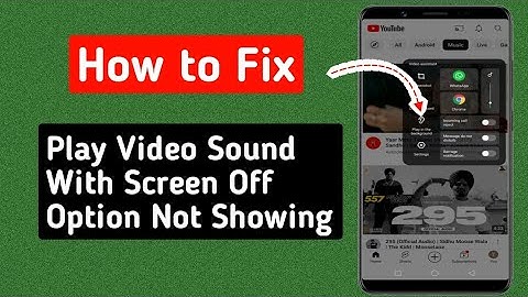 Play Video Sound With Screen Off Option Not Showing |All Redmi Poco Play Video Sound With Screen Off