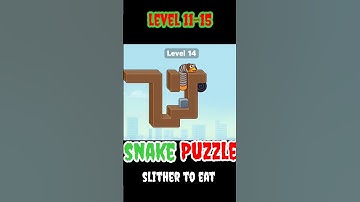 Snake Puzzle: slither to eat walkthrough level 11-15 #snake #puzzle #gaming #gameplay #games #viral
