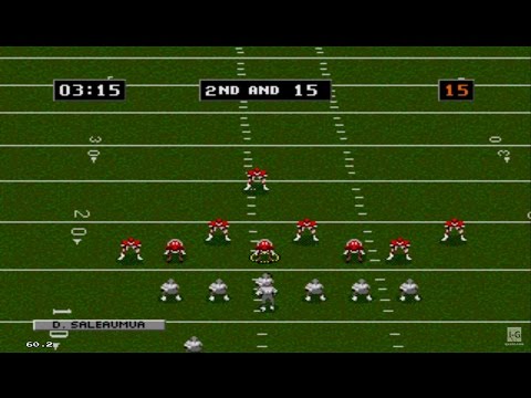 NFL Football u002794 Starring Joe Montana Sega Genesis Gameplay HD
