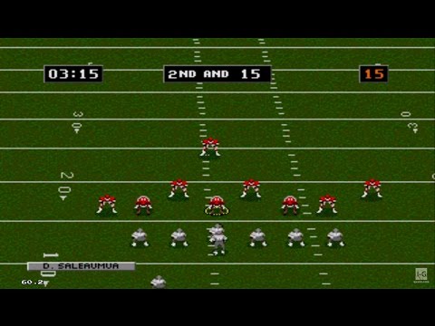 NFL Football '94 Starring Joe Montana Sega Genesis Gameplay HD