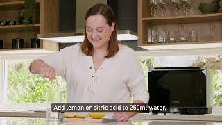 How to Use the System Clean Function | Panasonic NN-CS89L 4-in-1 Steam & Convection Microwave Oven