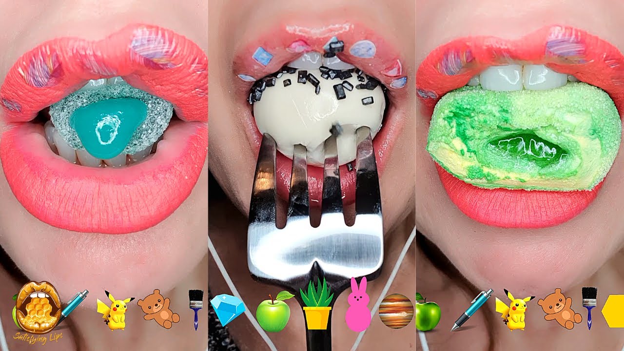 ASMR Eating Emoji Food Challenge TikTok Mashup 2022 Compilation Mukbang
