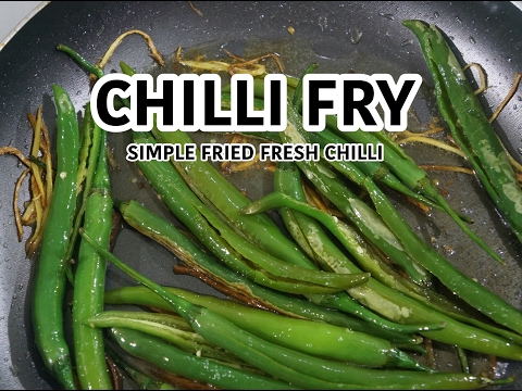 🇮🇳 Mirchi Fry - Green Chilli Recipe - Fried green chillies Indian vegan