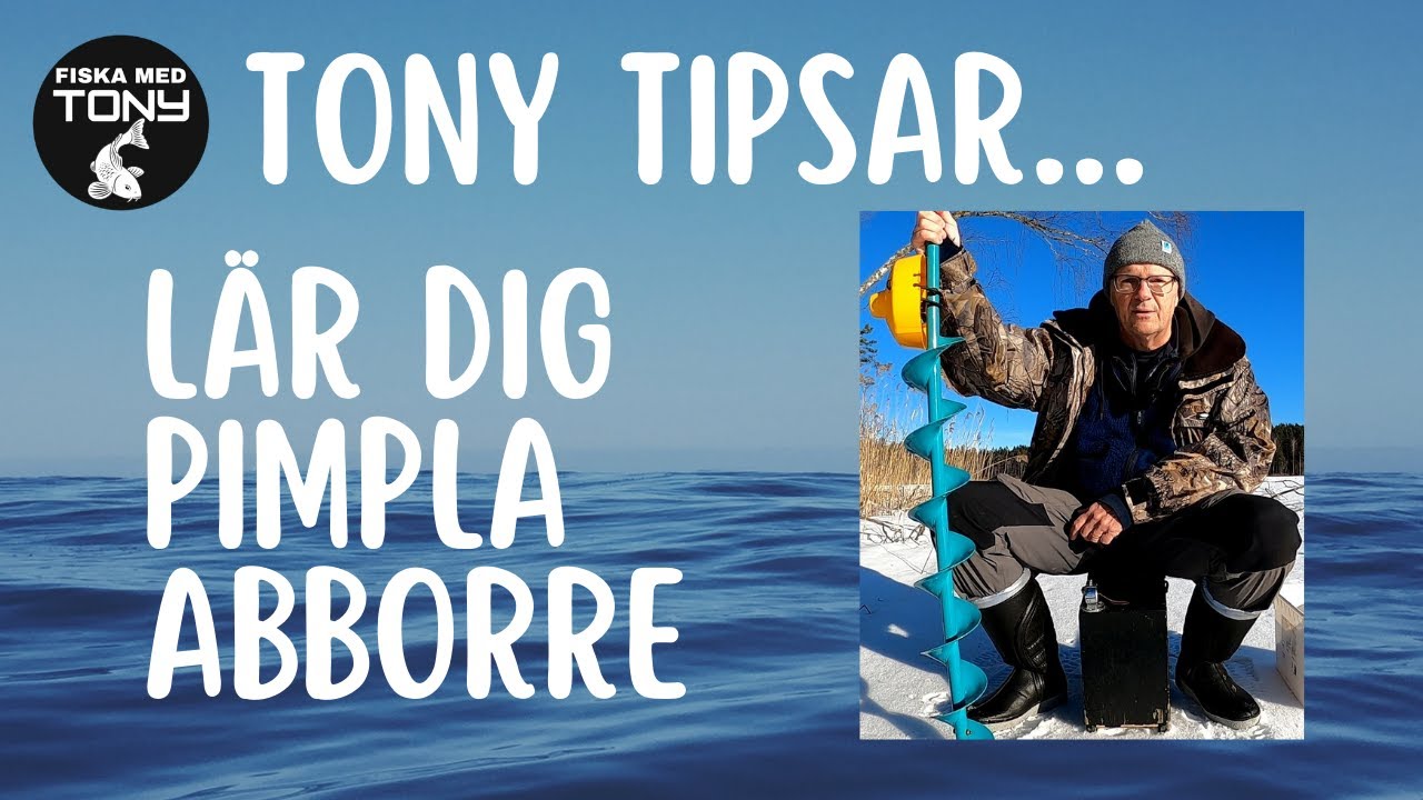 Tony tipsar - Lär dig pimpla abborre / Icefishing for perch