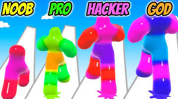 Color Blob Run - NOOB vs PRO vs HACKER vs GOD