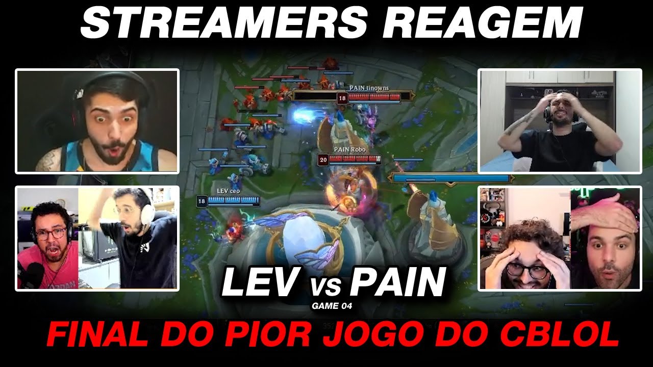 STREAMERS REAGEM: O MELHOR PIOR JOGO DA HISTORIA DO CBLOL