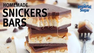 How to Make Homemade Snickers Bars